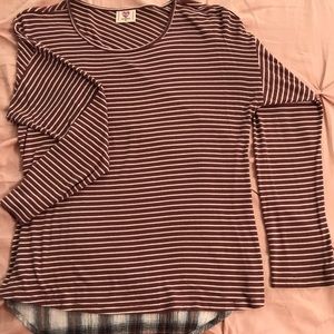 Red and white striped